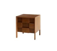 SFANIIX Comodini Moderni Comodino Tridimensionale In Legno Massello, Comodino For Piccoli Appartamenti Comodino per Camera da Letto