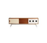 SFANIIX Console Multimediale Moderna 200cm Unità Deposito Soggiorno Legno Massello, Hub Magazzino & Intrattenimento Rustico, Mobile Duale per Alberghi & Agriturismi per Soggiorno Camera da Letto