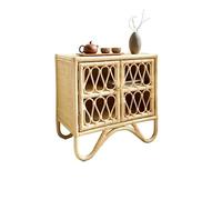 SFANIIX Mobile Buffet Comodino in rattan nordico, semplice, for soggiorno in famiglia, hotel, locanda, armadietto portaoggetti Credenza con Contenitore
