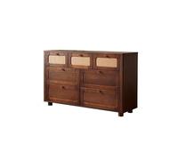 SFANIIX Mobile Buffet Credenza da cucina in legno massello, credenza da soggiorno, comodino da camera da letto, mobiletto portaoggetti Credenza con Contenitore