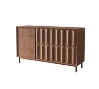SFANIIX Mobile Buffet Credenza da parete in legno massello for soggiorno e camera da letto, stile retrò Credenza con Contenitore(160cm)
