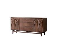 SFANIIX Mobile Buffet Credenza in legno massello da 180 cm, adatta for soggiorno, cucina e ristorante a buffet. Credenza con Contenitore(160 * 42 * 82cm)