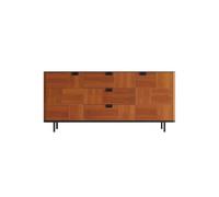 SFANIIX Mobile Buffet Credenza in legno massello, mobiletto decorativo for riporre oggetti, credenza da cucina Credenza con Contenitore