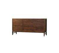 SFANIIX Mobile Buffet Credenza in noce da 140 cm, adatta for cucina, buffet e ristorante Credenza con Contenitore