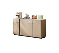 SFANIIX Mobile Buffet Credenza moderna in pelle da pranzo, mobiletto portaoggetti in legno for la casa, mobiletto portaoggetti for la camera da letto Credenza con Contenitore