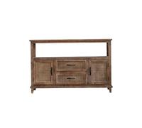 SFANIIX Mobile Buffet Credenza Vintage E Invecchiata, Mobiletto For Il Tè, Ingresso In Legno Massello In Stile Americano, Scaffale Contenitore Multifunzionale For La Decorazione Nelle Pensioni