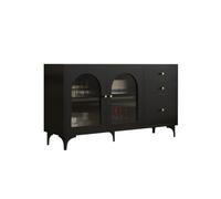 SFANIIX Mobile Buffet Mobiletto da cucina multifunzionale Rock Board, mobiletto da parete for riporre il tè Credenza con Contenitore