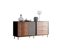 SFANIIX Mobile Buffet Mobiletto da ingresso, soggiorno, mobile contenitore semplice, parete da tè, cucina Credenza con Contenitore