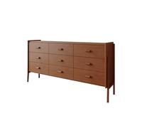 SFANIIX Mobile Buffet Mobiletto portaoggetti con cassetti for soggiorno, mobiletto laterale for casa, mobiletto d'ingresso con cassetti retrò Credenza con Contenitore(140cm)
