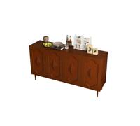 SFANIIX Mobile Buffet Tavolo d'Ingresso in Legno 160 cm, Mobile Decorativo con Ripostiglio Vintage per Soggiorno, adatto a Cucina, Sala da Pranzo, Soggiorno etc Credenza con Contenitore
