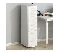 SFANIIX Mobiletto portadocumenti verticale in metallo con 8 cassetti for documenti legali/lettere/A4, mobiletto portaoggetti for ufficio domestico(MODEL C)