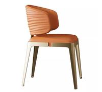 SFANIIX Sedia da Scrivania Sedia da pranzo di lusso leggera italiana, minimalista, postmoderna, con schienale for la casa, in acciaio inossidabile, personalizzata e creativa, poltrone