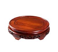 SFANIIX Supporto a Piedistallo Base for Vaso Espositore Rotondo in Legno Pratica teiera Kistler Bonsai Decorazione for l'home Office in Vaso Base per Esposizione Piante