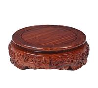 SFANIIX Supporto a Piedistallo Base for Vaso in Legno Base for Statua di Buddha Base for Decorazione Artigianale Base for espositore in Pietra for Bonsai (Rotonda) Base per Esposizione Piante(C)
