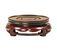 SFANIIX Supporto a Piedistallo Base in Legno massello Teiera Set da tè Statua di Buddha Artigianato Ornamenti Staffa Base for Piante in Vaso Base per Esposizione Piante(XL)