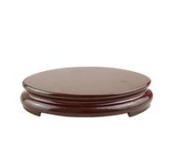 SFANIIX Supporto a Piedistallo Base Ovale in Legno teiera Vaso Tappetino Artigianato Display Decorazione della tavola Staffa for Intaglio del Legno Base per Esposizione Piante(S)