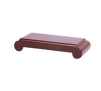 SFANIIX Supporto a Piedistallo Espositore for vasi in Legno Ornamenti rettangolari in Pietra Base Artigianale Base for Vaso Decorativo for Ufficio Domestico Base per Esposizione Piante(A)