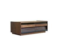 SFANIIX Tavolo Centrale Moderno 120cm Tavolo Centrale Stile Rustico Noce Nero, Consola Moderna per Soggiorno, Adatta ad Alberghi, Sale Relax, Caffetterie Tavolino da Caffè