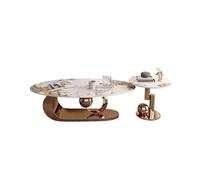 SFANIIX Tavolo Centrale Moderno Tavolino da tè for soggiorno, semplice e moderno, ovale, in pietra, con lastra di, tavolo creativo Tavolino da Caffè