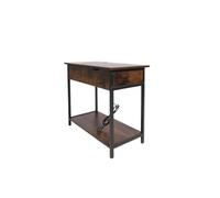 SFANIIX Tavolo Centrale Moderno Tavolino Laterale, Angolare, Soggiorno Con Multipresa, Da Caffè Piccolo Tavolino da Caffè