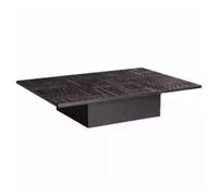 SFANIIX Tavolo Centrale Moderno Tavolo da caffè in legno intagliato retrò nordico con pizzo, tavolo da tè quadrato, tavolo da pranzo Tavolino da Caffè(90cm)