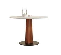 SFANIIX Tavolo da Pranzo Tavolo Da Pranzo Semplice In Legno Massello Di Ardesia For La Casa, Piccolo Appartamento, Rotondo For Il Tempo Libero, Ristorante