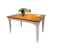 SFANIIX Tavolo da Pranzo Tavolo da pranzo semplice in stile country pastorale di piccole dimensioni in legno massello(A:130CM*80CM*75CM)