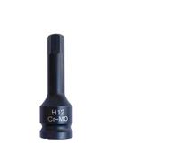 SFCNCVBTBX 3/1 pz Punte for cacciavite Torx Adattatore for bussola a impatto da 1/2 pollice H4/H5/H6/H7/H8/H9/H10/H11/H12/H13/H14/H16/H17/H18/H19 Presa di corrente(80mm H12)