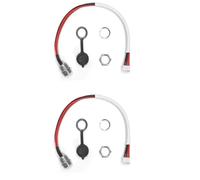 SFCNCVBTBX Porta di ricarica for batteria for hoverboard a 3 pin/4 fili compatibile for scooter elettrico autobilanciante for Swegway Swagtron Parts Accessori per scooter(2pc)