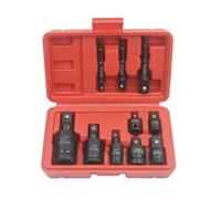 SFCNCVBTBX Set di adattatori e riduttori for prese da 1/2 a 3/8, 3/4 a, a 1/4 for adattatore riduttore portatile for strumento riparazione bici Presa di corrente(10PCS-Set)