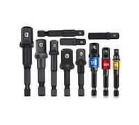 SFCNCVBTBX Set di adattatori for bussola prolunga for trapano elettrico, cacciavite a quadrata, 11 pezzi, set for con gambo esagonale Presa di corrente(Noir)