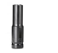 SFCNCVBTBX Set di bussole da 1/2" profonde metriche 10 pezzi a impatto con design esagonale a 6 punte custodia portatile Presa di corrente(10pcs 8-24mm)