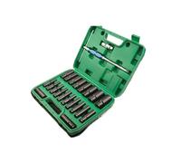 SFCNCVBTBX Set di bussole esagonali a percussione con attacco combinato da 1/2" e bussola estesa custodia portatile, coppia 8-32 mm for riparazione auto Presa di corrente(22Pcs)