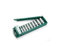 SFCNCVBTBX Set di chiavi a bussola esagonale for cricchetto da 1/4, 3/8 e 1/2, corta lunga, cacciavite a profonda, chiave a, utensile a con supporto Presa di corrente(C)