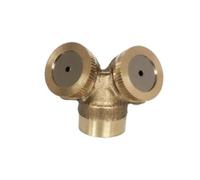 SFCNCVBTBX Ugelli nebulizzatori in ottone da 1/4" e 1/2" for irrigazione giardino, raffreddamento for aziende agricole lattiero-casearie Ugello per prato(2 hole (M14x1.5))