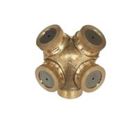 SFCNCVBTBX Ugelli nebulizzatori in ottone da 1/4" e 1/2" for irrigazione giardino, raffreddamento for aziende agricole lattiero-casearie Ugello per prato(4 hole (M14x1.5))