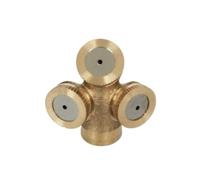 SFCNCVBTBX Ugelli nebulizzatori in ottone da 1/4" e 1/2" for irrigazione giardino, raffreddamento for aziende agricole lattiero-casearie Ugello per prato(3 hole (M14x1.5))
