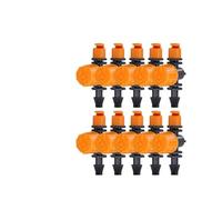SFCNCVBTBX Ugello for nebulizzazione regolabile da 180° a 360°, 0-80 l/h, connettore 1/4" a 4/7 mm, for irrigazione, microirrigazione for prato, fattoria, serra(Ax20PCS)
