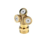 SFCNCVBTBX Ugello nebulizzatore da 1/2" Raccordo for in ottone for tubo flessibile for Irrigatore for acqua regolabile for irrigazione del prato giardino(3 nozzles)