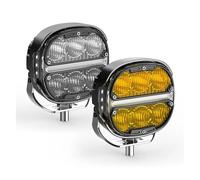 SFDSG Faro principale Barra Luminosa Lavoro Per Auto Lampada Guida 12V 24V Faretto DRL Color Ambra Per Camion Barca Trattore Fuoristrada 4x4 SUV ATV luce anteriore(A with Wire)