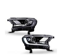 SFDSG Faro principale Stile Auto Per Fari Per Ford Per Ranger 2016 2017 Per Fari Per Everest H7 D2H HID Option Halo Angel Eyes Bi Xenon Beam Accessori luce anteriore(RHD)