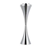 Sfeomi Posacenere da Terra Posacenere da Esterni con Support e Scatola di Sigarette Posacenere a Colonna per Interno Moderno Stabile Posacenere con Piedistallo Alta 61 cm (Cromato)