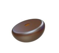 SFERA-7 BRS Sfera decorativa in vetro color bronzo satinato per modelli Kira diametro 22cm h10cm