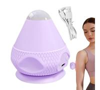 Sfera a cono per massaggi, sfera vibrante elettrica per massaggio, con controllo della temperatura a 2 velocità, doppia modalità, flessibile, strumento di rilascio miofasciale per muscoli