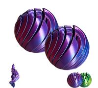 Sfera a flusso liquido Gear Sphere, giocattolo Fidget Ball stampato in 3D, giocattolo Fidget Gear Ball, spinner ipnotico for slime, for ufficio, casa, scuola e viaggi, ansia(Set2)