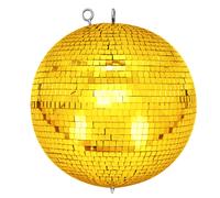 Sfera a Specchio Con Slot Sicurezza 30cm Oro Sfera Discoteca - Mirrorball