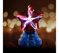 Sfera al plasma da 4 pollici, forma di lampada a stella con controllo touch e del suono, luce a sfera al plasma USB per decorazioni natalizie, regali