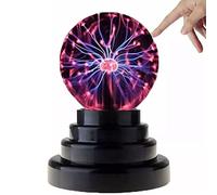 Sfera al Plasma, Lampada al Plasma da 3 Pollici, Globo al Plasma Sensibile al Tocco USB O Nebulosa Alimentata a Batteria Thunder Lightning, Nebulosa, Thunder Lightning