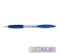 Penna a sfera retrattile Bic Atlantis Classic - Punta da 1 mm - Corpo trasparente con impugnatura - Colore blu