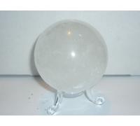 SFERA CALCITE GLACIALE BIANCA HIMALAYA A++ esoterismo astrologia spato d'islanda